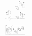 Air Cleaner Diagram and Parts List for 20H132-0121-E9  Briggs and Stratton Engine